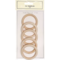 Go Handmade Wooden Rings - 55 mm - 5 pcs