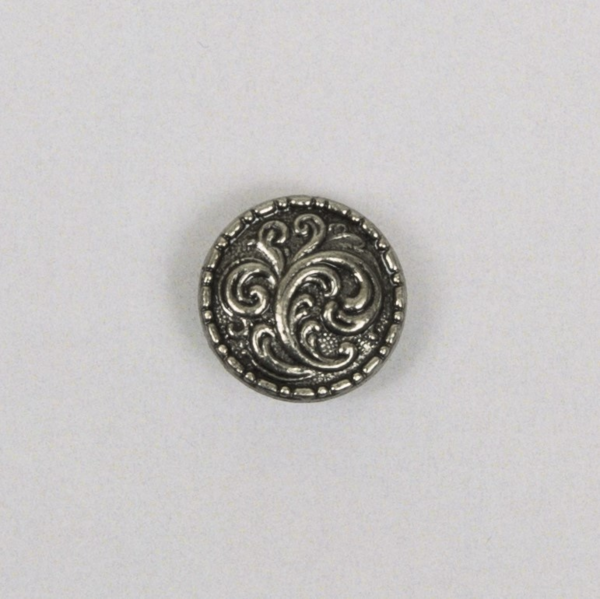 Tin button 18mm w / eye LEAF