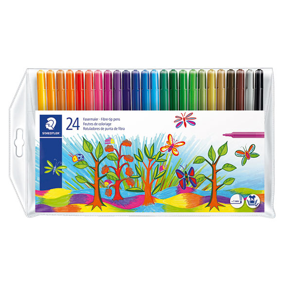 STAEDTLER Noris Club Fibre-Tip Pens, 24 pcs