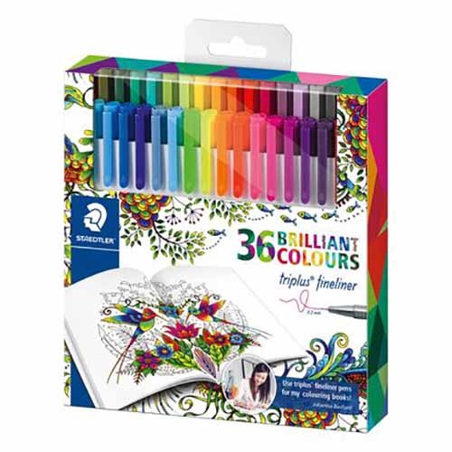 STAEDTLER Triplus fineliner farvetusser, 36 stk