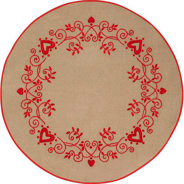 Christmas tree carpet Embroidery kit Hearts