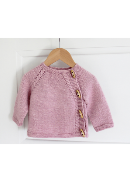 96151 Sweater with asymmetrical button tape