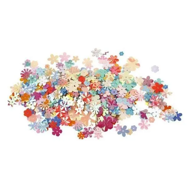 Sequins, Flower motifs, 10 g