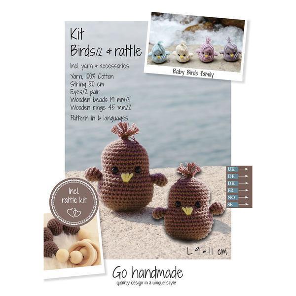 Go Handmade Crochet Kit Baby Birds and Rattle
