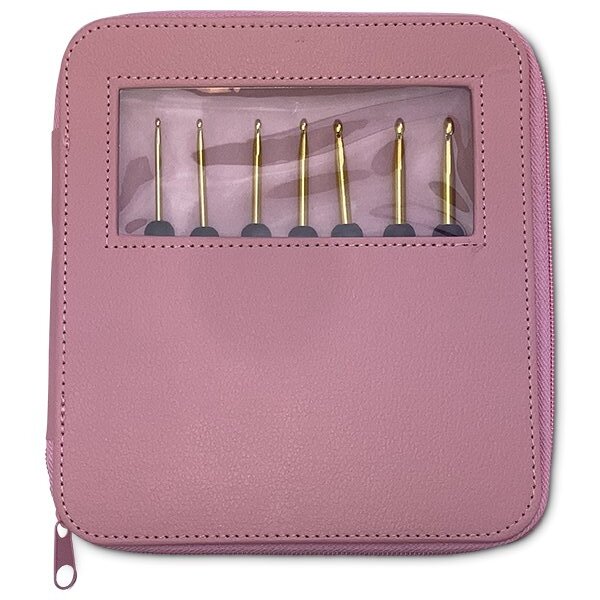 HobbyArts Crochet Hook Set - Black/Pink