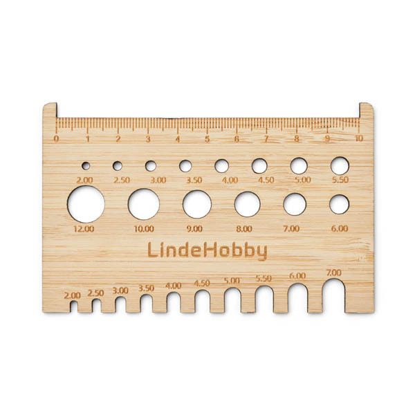 LindeHobby Knitting Needle and Crochet Gauge