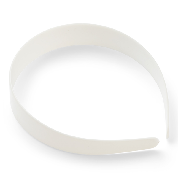 HobbyArts Hair Band, White, 25 mm, 1 pcs