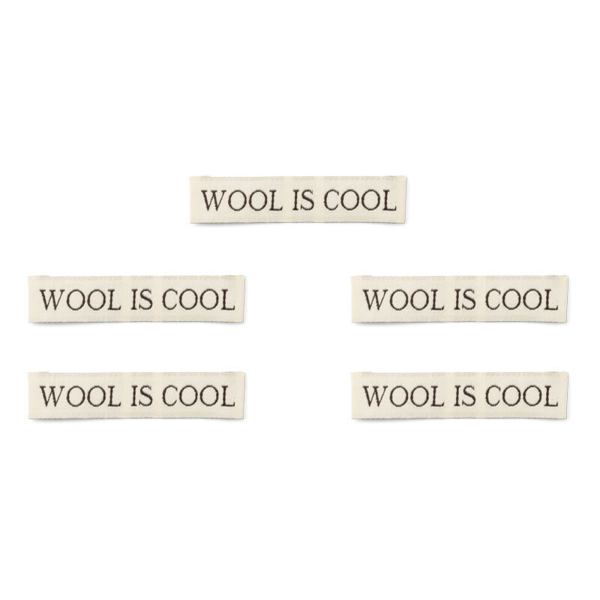 LindeHobby Wool Is Cool Label (7 cm x 1 cm)