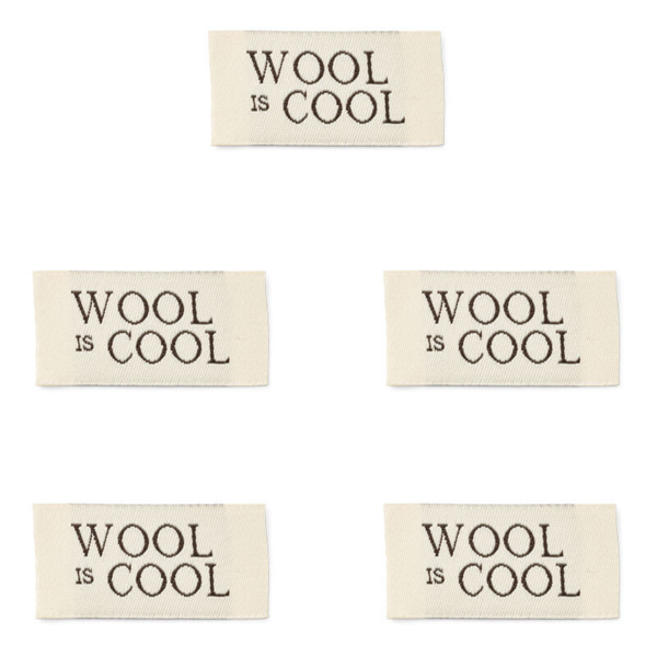LindeHobby Wool Is Cool Label (4 cm x 2 cm)