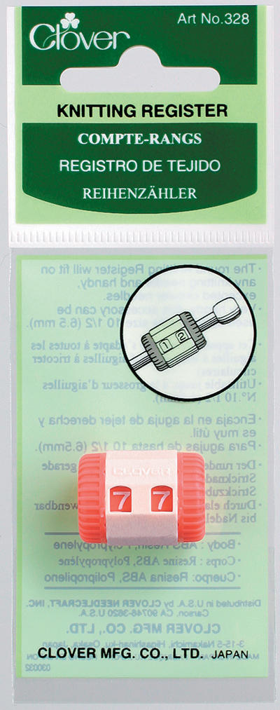 Clover Row Counter (red/white)