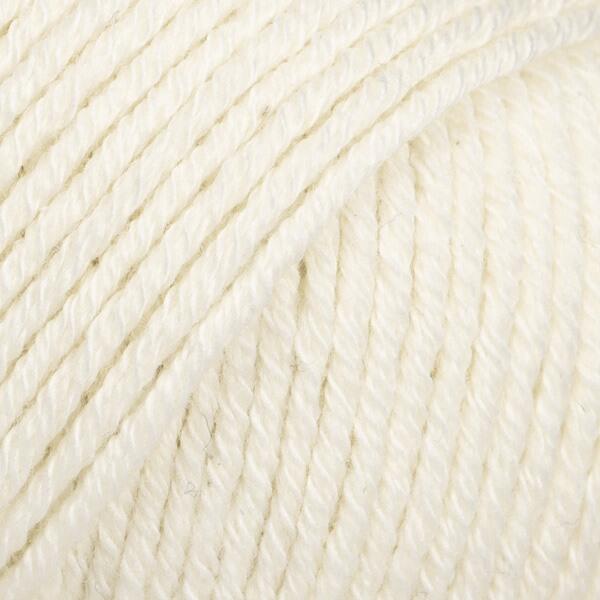 DROPS Cotton Merino 01 Off white