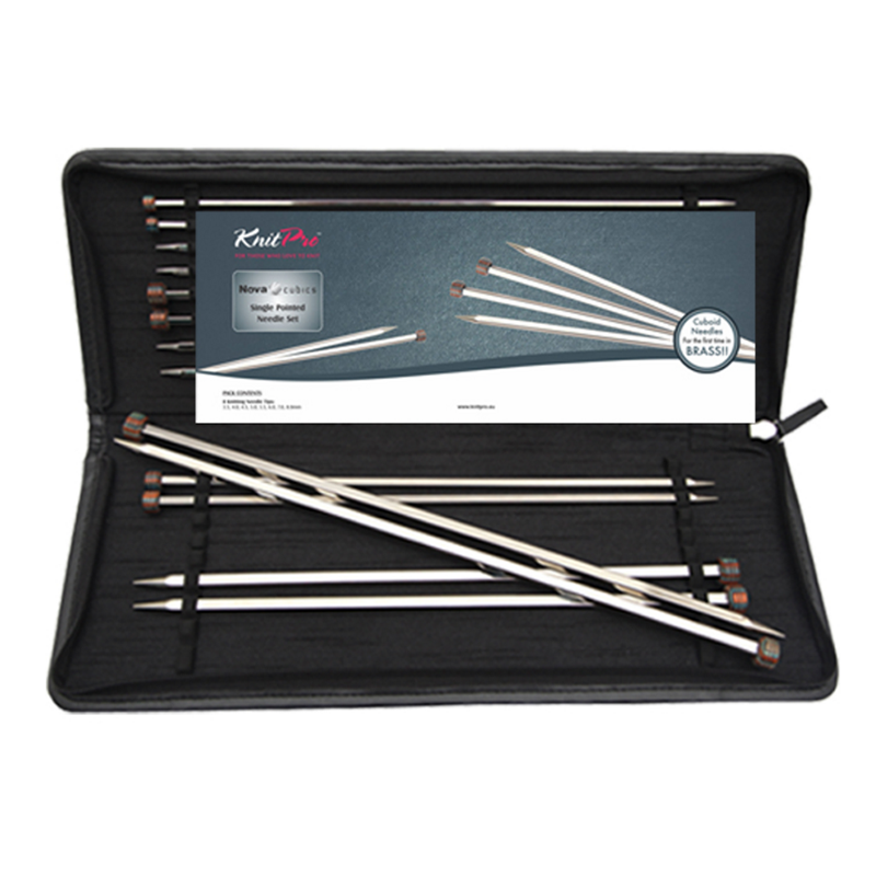KnitPro NOVA CUBICS Single Pointed Needle Set 25 cm