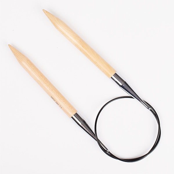 DROPS Circular Knitting Needles 60 cm Basic Birch Wood (5.5-20.0 mm)