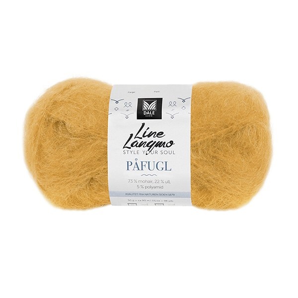 Dale Line Langmo Påfugl 7929 Sunny yellow