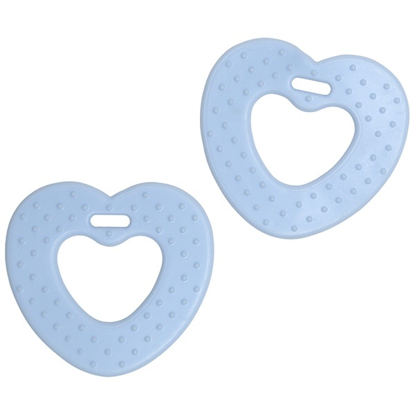 Go Handmade Teether Heart (2 pcs) 22059 Ice Blue