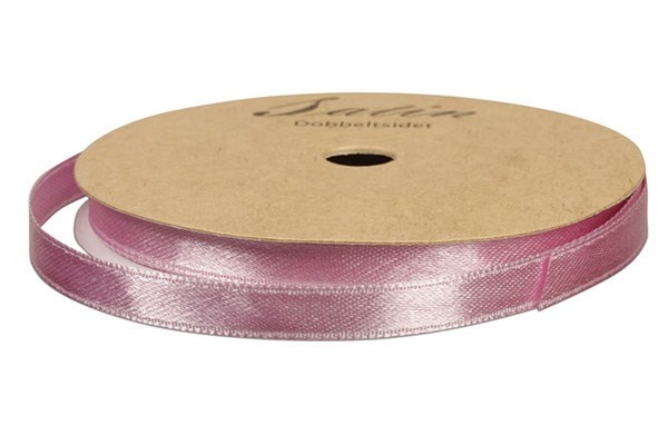 Satinbånd 6 mm Lys Lilla