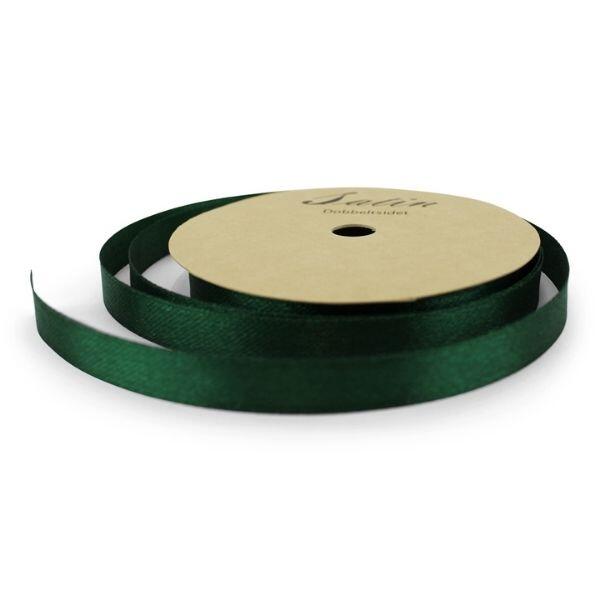 Satin ribbon 9 mm 13 Dark green