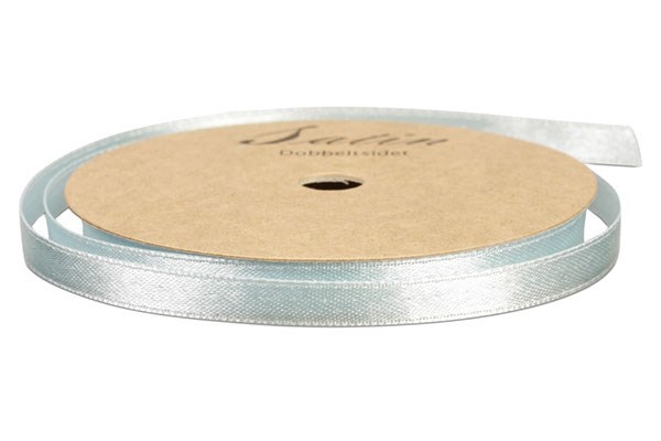 Satinbånd 10 mm Lyseblå