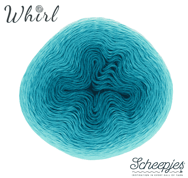 Scheepjes Whirl Ombré 559 Turquoise Turntable