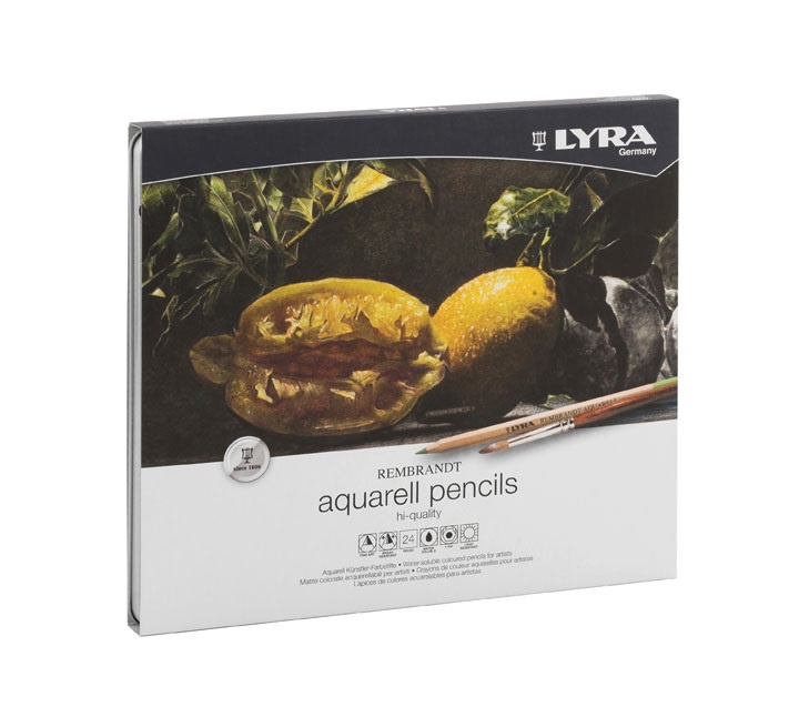 Lyra Rembrandt Aquarell Farveblyanter & Pensel, 24+1 stk