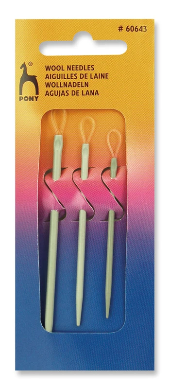 Pony Wool Needles, 3 pcs