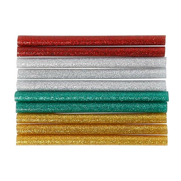 Limstænger m/glimmer 7 mm, 10 stk