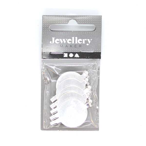 Brochenåle Forsølvet 20 mm, 5 stk