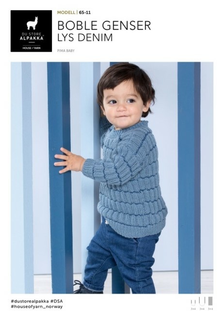 DSA65-11 Bubble Sweater Light Denim