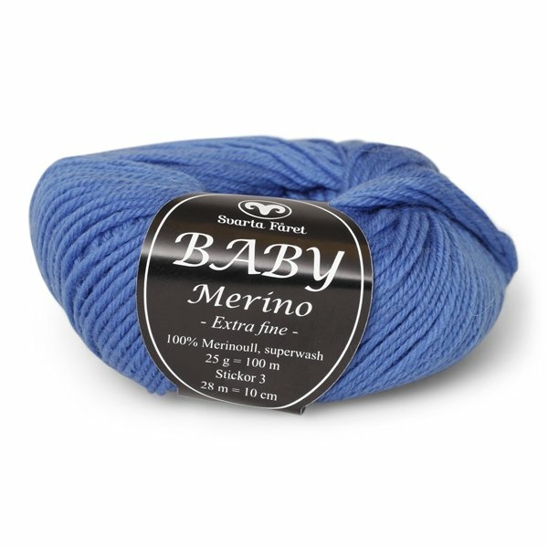 Svarta Fåret Baby Merino 70 Blå
