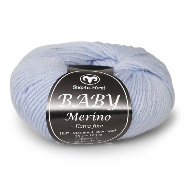 Svarta Fåret Baby Merino 72 Lyseblå