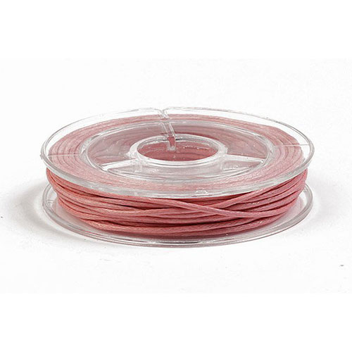 Læderlook snor rund 1mm x 5m 81 Pink