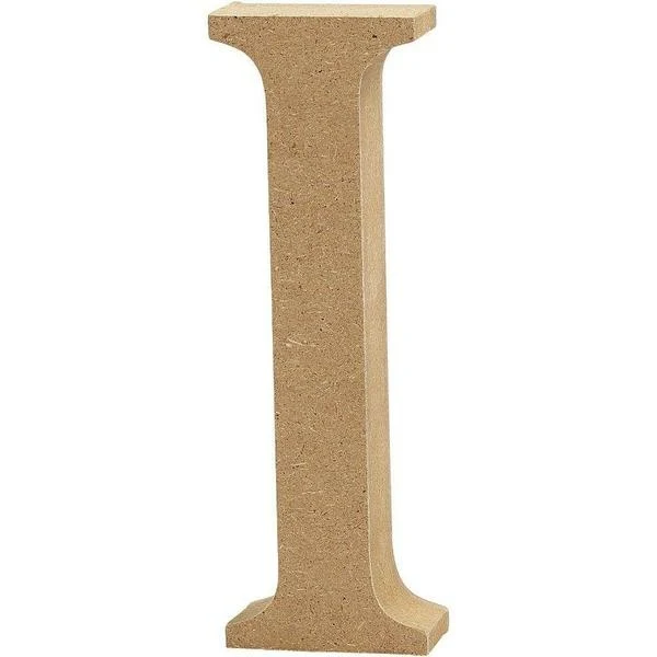 Bogstav, MDF, 8cm, 1stk I