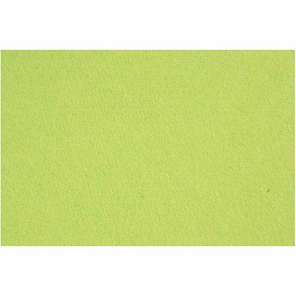 Hobbyfilt, Ark 42x60 cm, 3 mm, 1 ark Lime Grøn