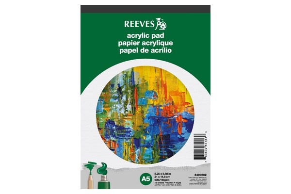 Reeves Akrylpapirblok A5, 15 ark