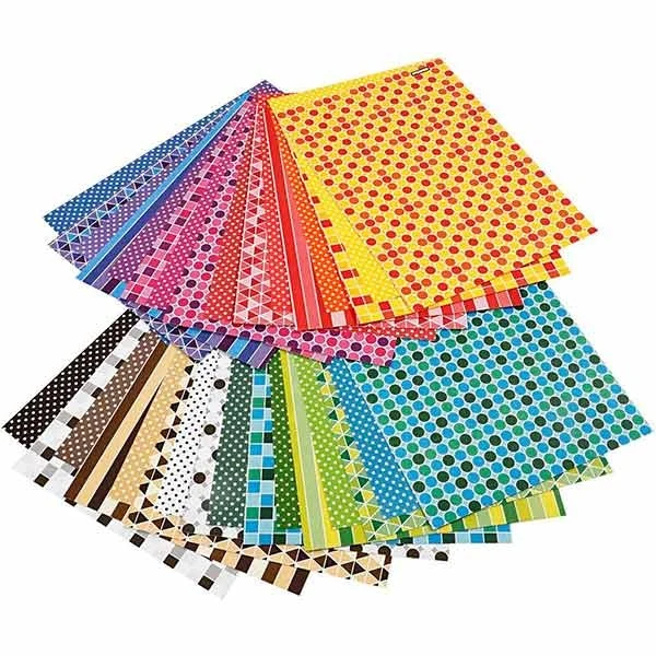 Color Bar Rivekarton, A4, 250 g, 16 ark Mønstret