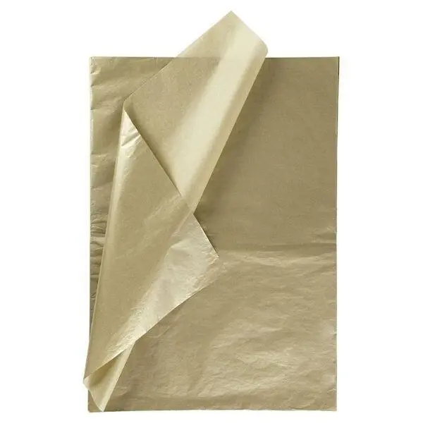 Silkepapir, 50 x 70 cm, 14 g, 25 ark gold