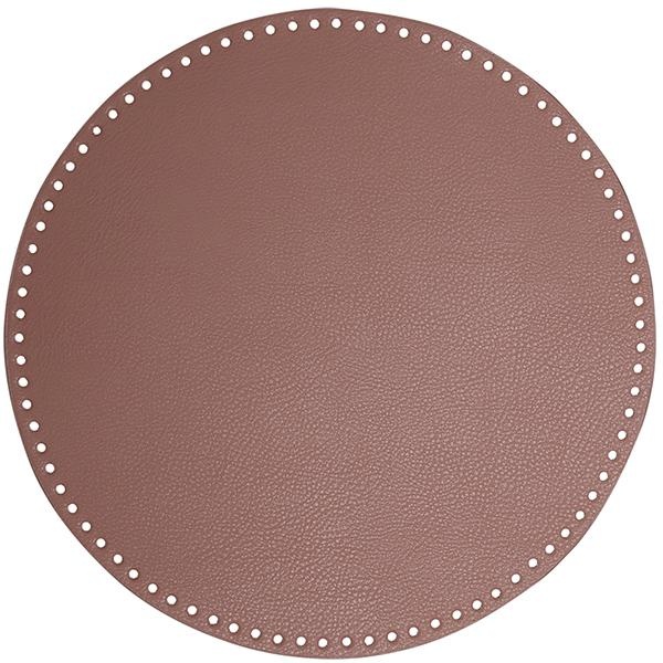 Go Handmade Bag  Basket Base, PU Leather, Round, 35 cm 22411 Lavender