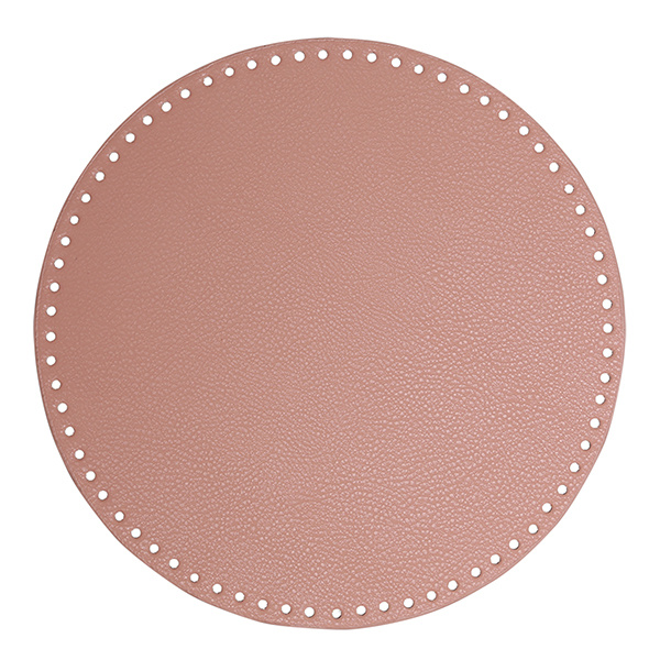 Go Handmade Bag  Basket Base, PU Leather, Round, 30 cm 22401 Rose