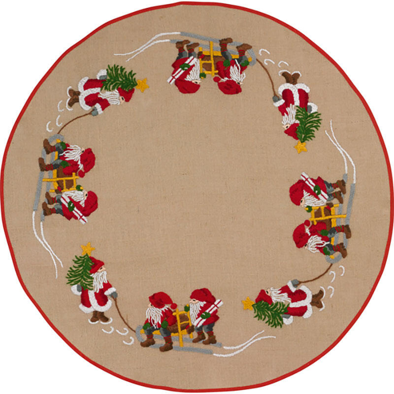 Christmas tree carpet Embroidery kit Sleigh ride