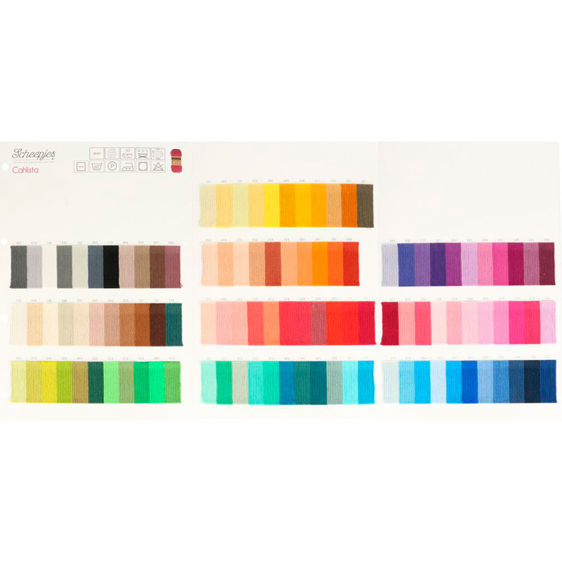 Scheepjes Colour sample card Cahlista