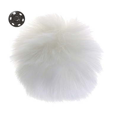 Go Handmade Pompon with push button, 10 cm