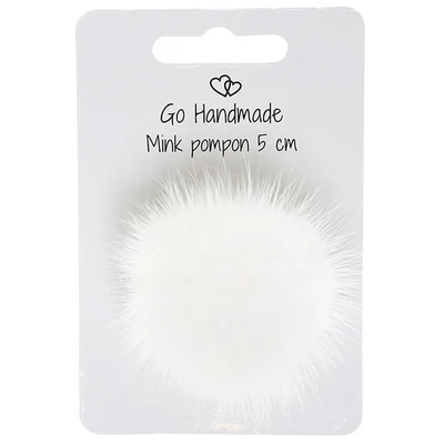 Go Handmade Pompon with elastic strap, 5 cm