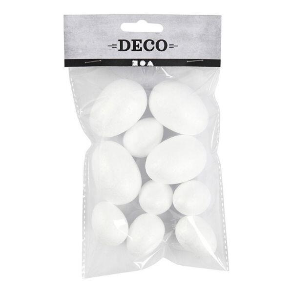 Polystyrene Eggs, 10 pcs