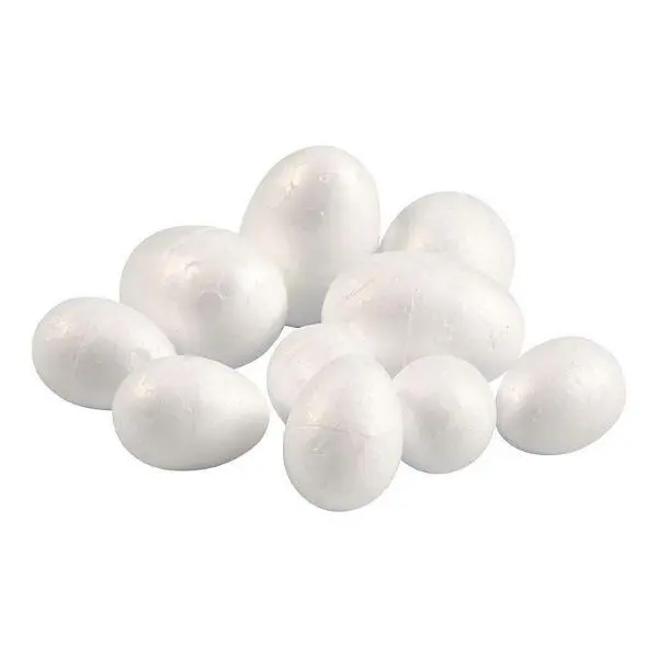 Polystyrene Eggs, 10 pcs