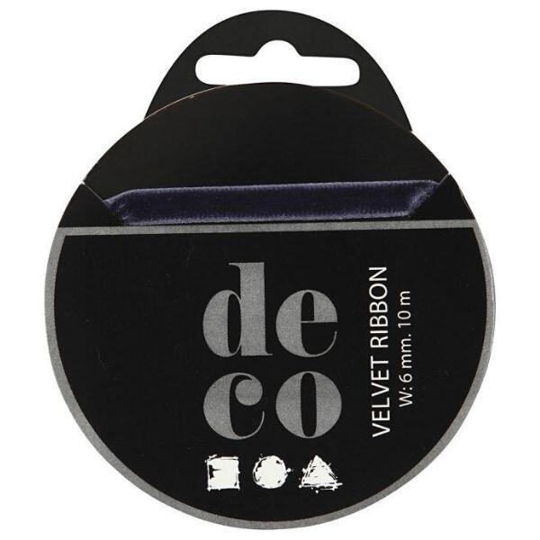 Velvet Ribbon 10 m Blue