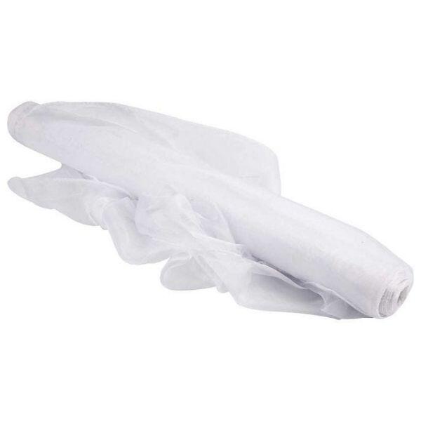 Nylon Organza Fabric, 10 m White