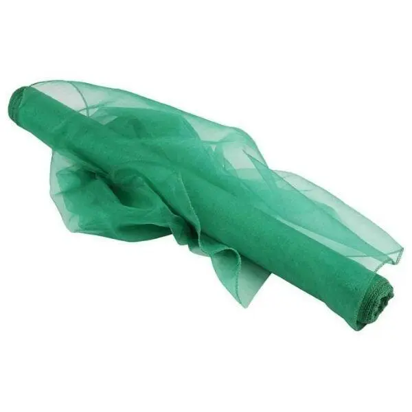 Nylon Organza Fabric, 10 m Green