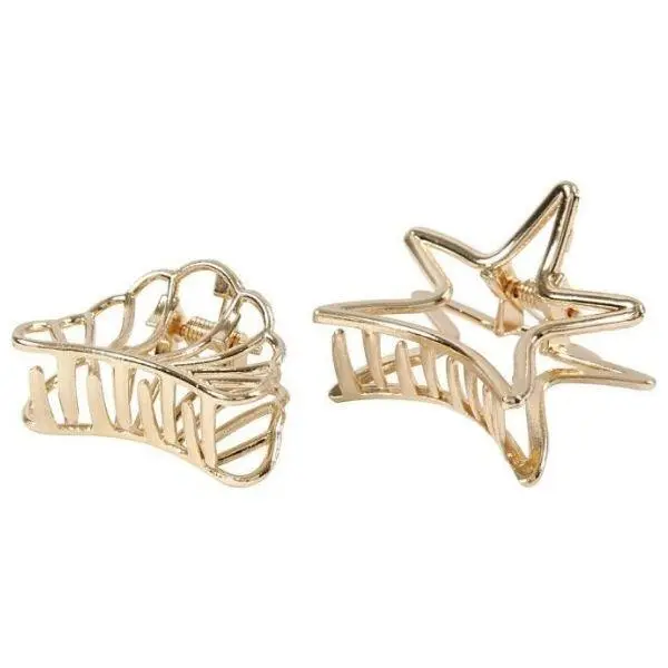 Hair claws, gilded, 2 pcs