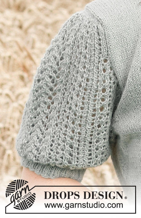 220-22 Mint Breeze Jacket by DROPS Design