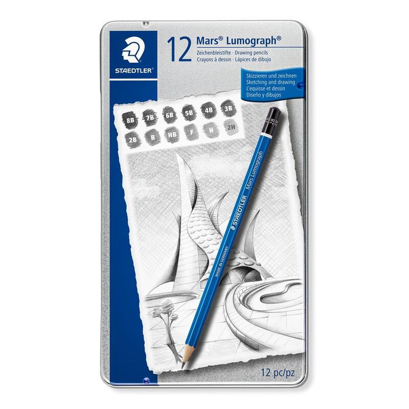 STAEDTLER Mars Lumograph Pencils, 12 pcs